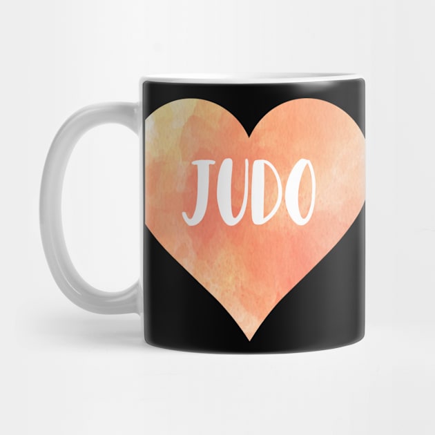 Judo love heart. Perfect present for mother dad friend him or her by SerenityByAlex